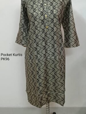Pocket Kurtis Side Open  - PK96