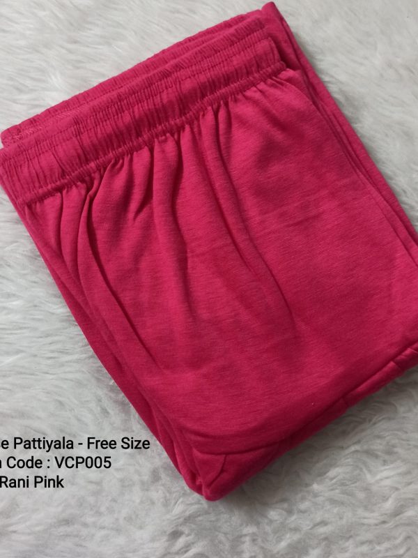 VCP005 - Rani Pink - VISCOSE Pattiyala - Free Size