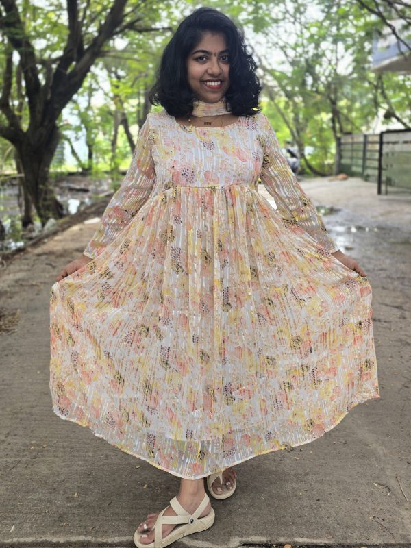 Party Wear Special Collections - PWRC804- Maxi Gown with Dupatta