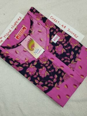3/4th Sleeve Nighties - Nila Nighties -  NLSN406