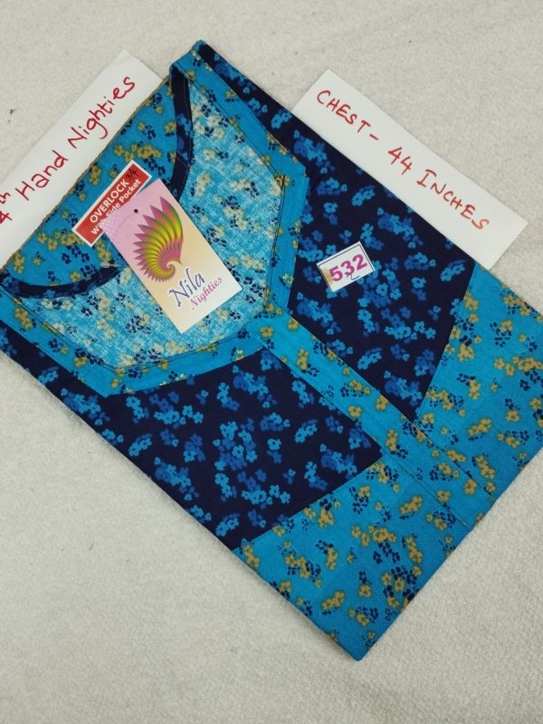 3/4th Sleeve Nighties - Nila Nighties - NLSN532
