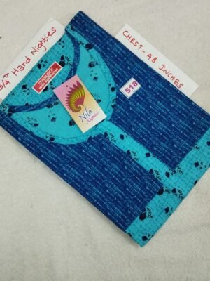 3/4th Sleeve Nighties - Nila Nighties -  NLSN518