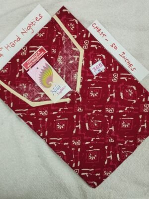 3/4th Sleeve Nighties / Night Wear - Nila Nighties -  NLSN365