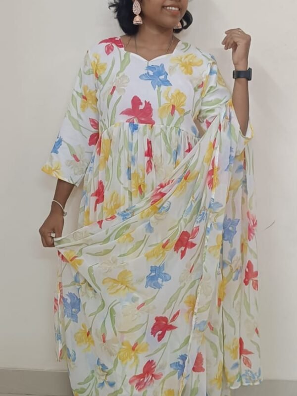 Party Wear Ramzan Special Collections - PWRC792- Maxi Gown with Dupatta
