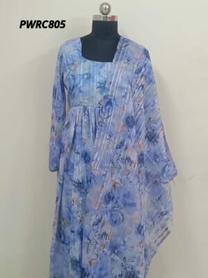 Party Wear Special Collections - PWRC805- Maxi Gown with Dupatta