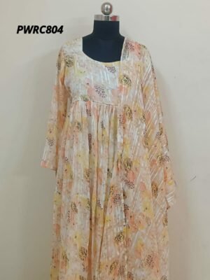 Party Wear Special Collections - PWRC804- Maxi Gown with Dupatta