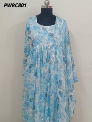 Party Wear Special Collections - PWRC801- Maxi Gown with Dupatta