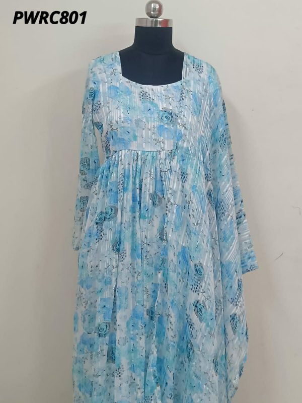 Party Wear Special Collections - PWRC801- Maxi Gown with Dupatta