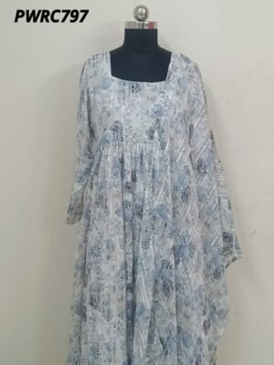 Party Wear Special Collections - PWRC797- Maxi Gown with Dupatta