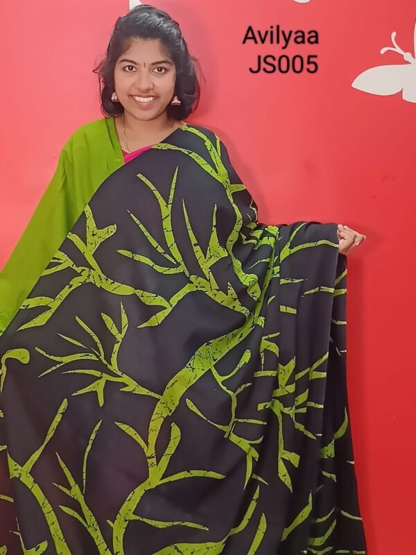 Jaipur Cotton Borderless Saree Pure Cotton