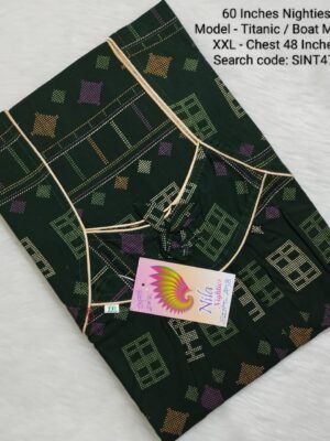 60 Inches Nighties - Titanic Model- SINT478-  2XL Size