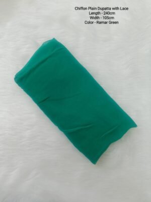 Chiffon Plain Dupatta - CPD004 - Ramar Green