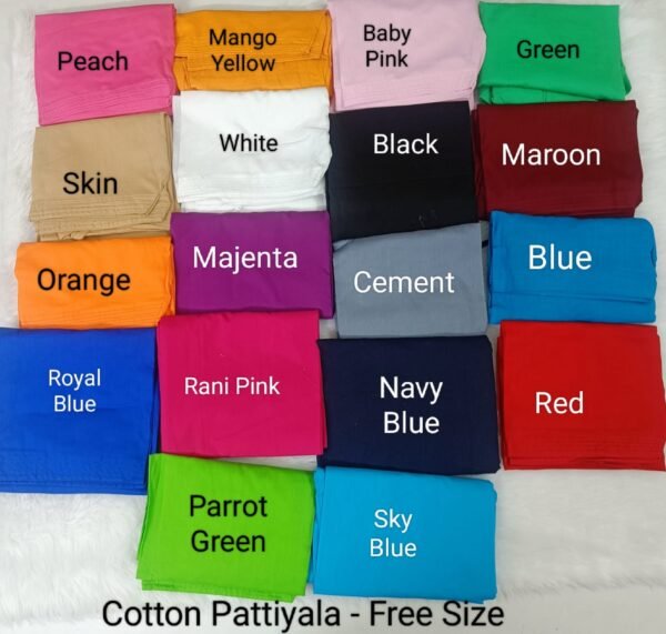 Cotton Semi Pattiyala / Semi Salwar – Free Size – pragnyacollections.in