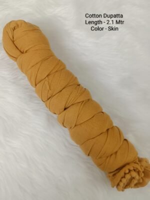 Cotton Dupatta - CD013 - Skin