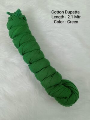 Cotton Dupatta - CD006 - Green