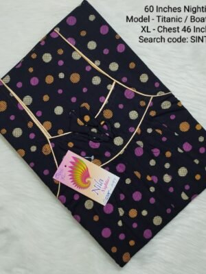 60 Inches Nighties - Titanic Model- SINT497 -  XL Size