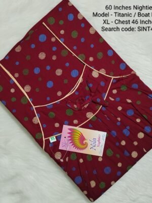 60 Inches Nighties - Titanic Model- SINT492 -  XL Size