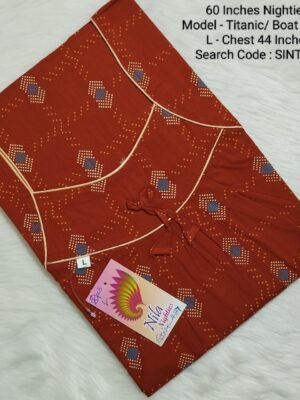 60 Inches Nighties - Titanic Model- SINT487 - L Size