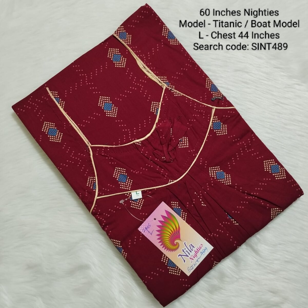 WhatsApp Image 2024-06-07 at 3.41.45 PM(1) 60 Inches Nighties - Titanic Model- SINT489 - L Size