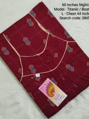 60 Inches Nighties - Titanic Model- SINT489 - L Size