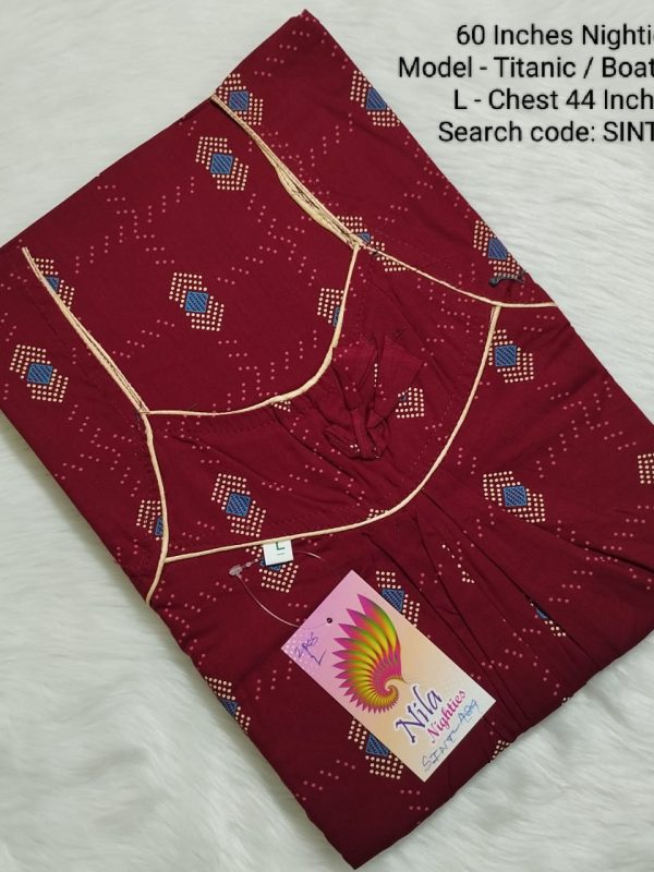 60 Inches Nighties - Titanic Model- SINT489 - L Size