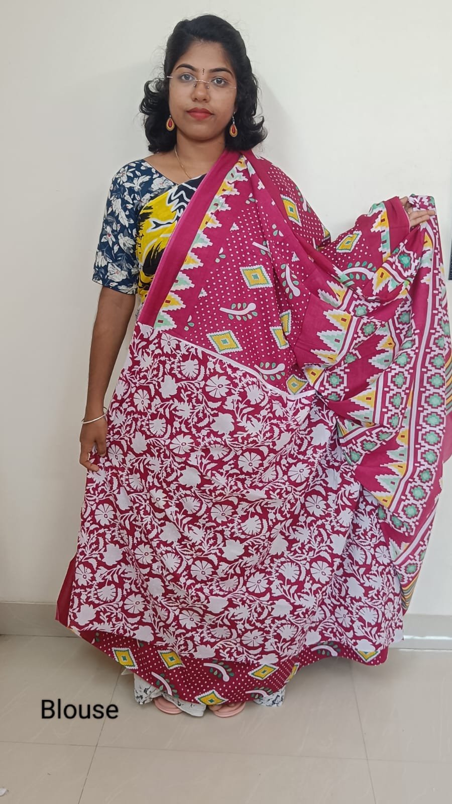Jaipur Cotton Hand Block Print Sarees - JS031