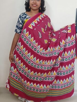 Jaipur Cotton Hand Block Print Sarees - JS031