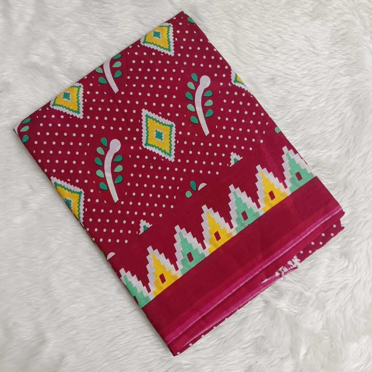 Jaipur Cotton Hand Block Print Sarees - JS031