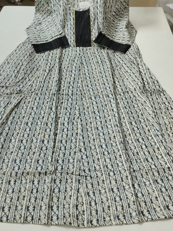 Jaipur Cotton Feeding Anarkali with Invisible Zip one Side Pocket- JCFA029