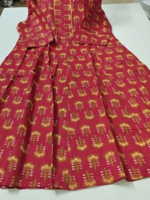 Jaipur Cotton Feeding Anarkali  with Invisible Zip one Side Pocket-  JCFA033