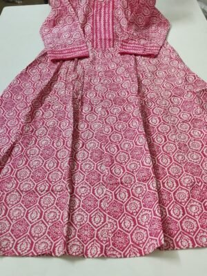 Jaipur Cotton Feeding Anarkali  with Invisible Zip one Side Pocket-  JCFA037