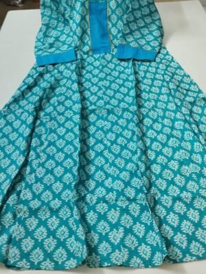 Jaipur Cotton Feeding Anarkali  with Invisible Zip one Side Pocket-  JCFA047