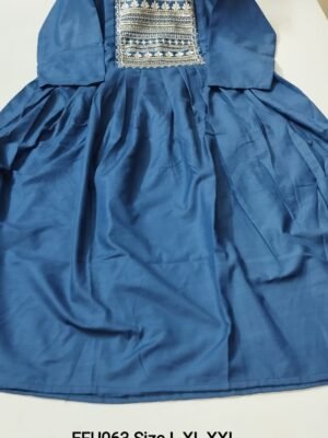 Embroidery Feeding Anarkali Kurtis  - EFU063