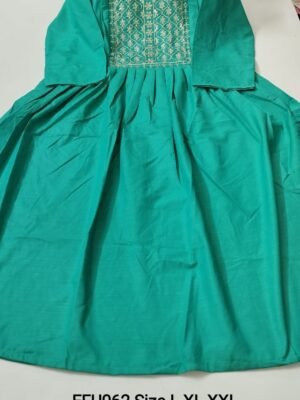 Embroidery Feeding Anarkali Kurtis  - EFU062