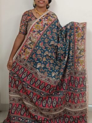 Kalamkari Pure Cotton Sarees - Jaipur Sarees - KS029