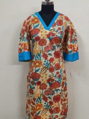 Jaipur Cotton Top Only Collections - V Neck Pattern - V131