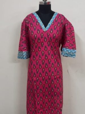 Jaipur Cotton Top Only Collections - V Neck Pattern - V125