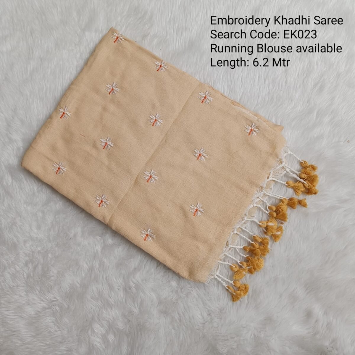 WhatsApp Image 2024-08-06 at 4.19.25 PM(2) Premium Embroidery Khadhi Cotton Sarees -EK023