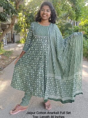 JAFS206 - Jaipur Cotton Anarkali Suit Set
