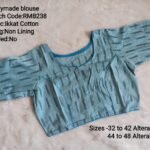 Ready to Wear Blouse  - 3 Dart Blouse - Tamilnadu Style Stitching - IRMB003