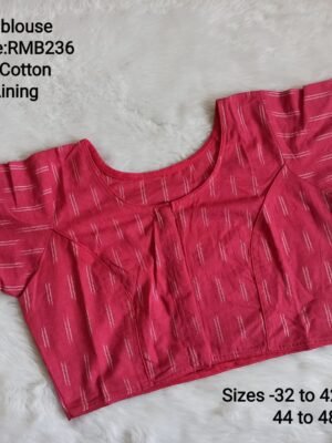 Ready to Wear Blouse  - Ikkat Cotton Blouse - RMB236