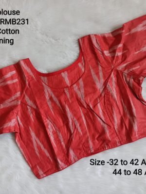Ready to Wear Blouse  - Ikkat Cotton Blouse - RMB231
