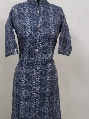 Collar Neck With Center Slit Kurtis - CNK3121
