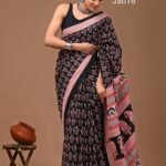 Jaipur Cotton Hand Block Print Sarees - JS016