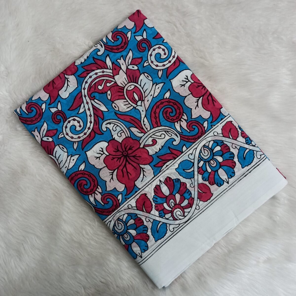 Jaipur Cotton Hand Block Print Sarees - JS022