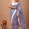 Jaipur Cotton Hand Block Print Sarees - JS022