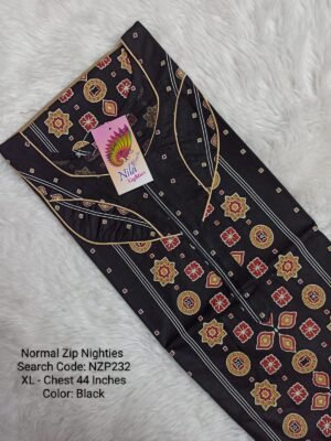 Nila Nighties - Normal Zip Model - NZP232 - XL Size