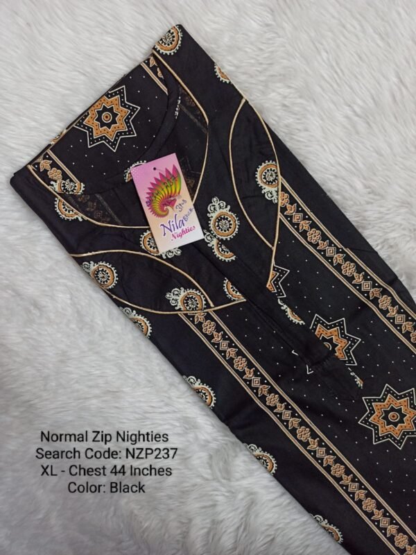 Nila Nighties - Normal Zip Model - NZP237 - XL Size