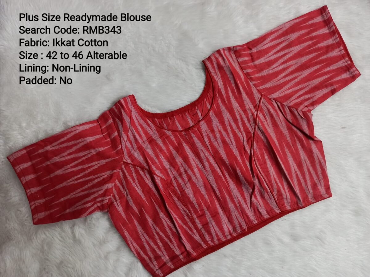 WhatsApp Image 2024-11-18 at 7.30.45 PM(2) Ready to Wear Blouse - Ikkat Cotton Blouse - RMB343