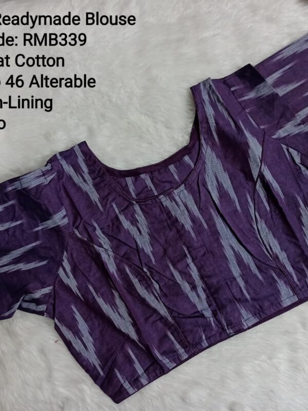Ready to Wear Blouse - Ikkat Cotton Blouse - RMB339